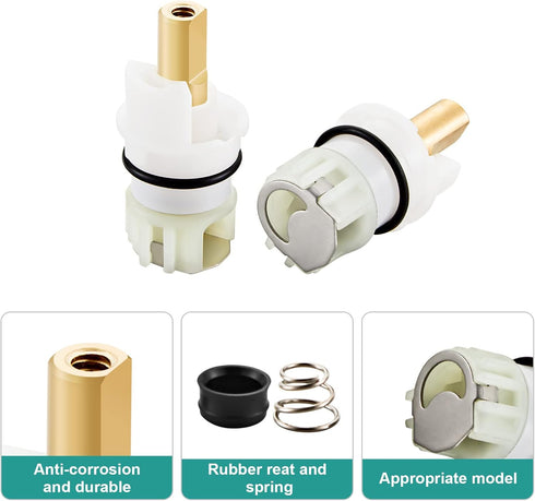 RP25513 faucet stem assembly Replacement Kit for two handle faucet repair kit with Cartridge RP4993 Seats Springs, 2 Pack