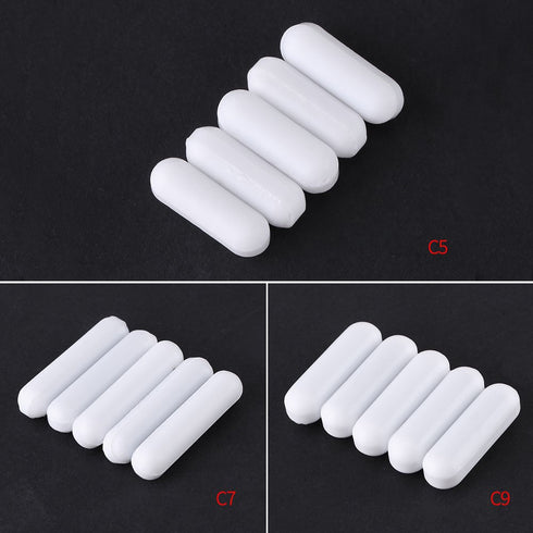 5pcs PTFE Magnetic Stirrer Mixer Stir Bar, White Color, Stir Rod Laboratory Bar, Stir Plate Bar(7X30mm)