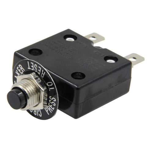 Push Button Thermal Circuit Breaker 10A L1 Series 125-250V AC 50V DC Manual Reset