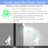 Radar Motion Sensor Outdoor Light Bulb, 12 Watts (100 Watt Equivalent) A19 Daylight LED Bulbs Motion Detector Light Bulbs for outside, Porch, Garage, E26 Base, 2 Pack by RIMOL