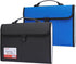 TRANBO 2 Pack Accordion File Organizer with 13 Pockets, Durable Handle, Letter Size/A4, Portable Document Organizer