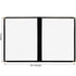 12 8.5 11 Inch 2 4 Nicunom Pcak Restaurant Menu Covers, X Menu Covers, Page View Transparent Menu Holders for Bar Cafe