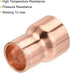 MECCANIXITY Reducing Copper Coupling Fitting, 1/2 x 3/8 Inch ID for HVAC Refrigeration Adapter, Pack of 2