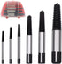6PCs Damaged Screw Extractor Kits, Chrome-vanadium Steel Stripped Screw Extractor Broken Bolt Remover