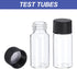 PATIKIL 50 Pack Clear Glass Vials 10ml, Sample Vials with Screw Cap, Leak-Proof Liquid Sample Bottle for Lab