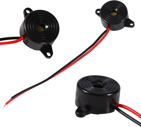 YDuupxe 85 95dB Piezoelectric Buzzer, Active Sound DC Powered Electronic Sounder with to Sound Pressure, for Computers