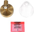 1-Light KSANA Gold Wall Sconce, Modern Bathroom Light Fixtures with Seeded Glass Shade, Brass Wall Sconce Light