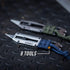 Gerber Gear Prybrid X Utility Knife with Pry Bar, Multi-Tool Pocket Razor Knife with Paracord, Urban Blue