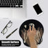 Ergonomic Mouse Pad with Wrist Rest Support, Gothic Skull Skeleton Black Small Mousepad for Desk Accessories