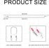 Tinoaly 6pcs 22.8 Inch (6 Dental Bib Clips with Chain, Adjustable Metal Napkin Clips for Dentist Clinic Reusable Neck