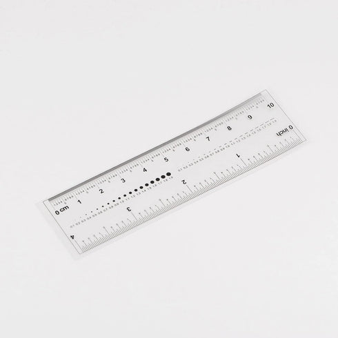 Film Flexible Ruler, 4 Inch, 0.1mm Scale, Transparent PET Plastic Folding Straight Ruler Measuring Tool for Factory