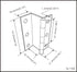 2-1/2" 1.2mm, 2 Pack QCAA Three Fold Shutter Hinge, Half Surface for Shutter, Cabinet, Furniture, x Matte Black, Made