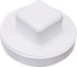NDS 31P8 PVC S&D Cleanout Plug with 3-Inch MPT Connection for 3-Inch FPT Drain Fittings, White
