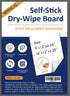 Self-Stick Dry Erase Board for Wall, 16 x 12 Inch 2 Pack with 2 Markers, Reusable Whiteboards