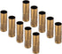 MUNEFE 10Pcs E14 Metal Candle Socket Covers, Candle Lamp Base Tube, Candle Socket Covers for Chandelier Lihtin