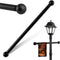 Vorintaga 1 Pack Lamp Post Cross Arm Zinc Plating Cross Arm Ladder Rest