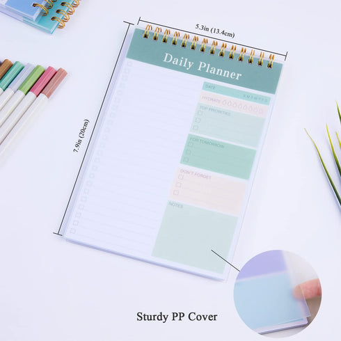 To Do List Notepad, 52 Sheets Undated Daily Planner 2024, 5.2"x7.8" for School and Office Supplies