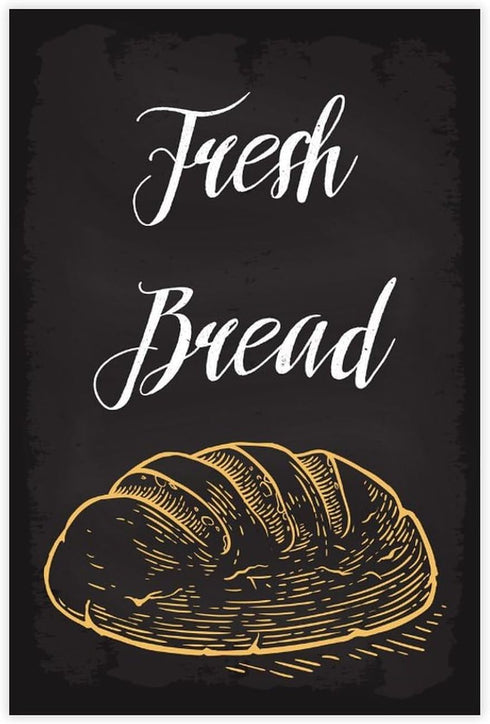 Generic Fresh Bread Bakery Canvas Poster Bedroom Decor Landscape Office Room Decor Gift
