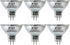 FTL MR16 LED Light Bulbs 3000K Warm White AC/DC 12V Non Dimmable Glass Cover for Track Lighting and Outdoor Landscape