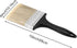 10 Ea 4 Inch Paint Brushes - Bulk Home Wall Trim House Paintbrush with Treated Plastic Handle