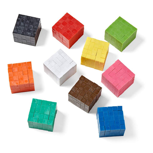 hand2mind Counting 1 Cm (Pack 1000) Plastic Blocks, Cubes For Kids Math, Blocks For Preschool Crafts, Early Math