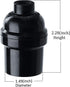 E26 E27 Socket,16-Pack E26 E27 250W 200 Light Black Edison Retro Pendant lamp Holder, Plastic Standard Screw-in Socket