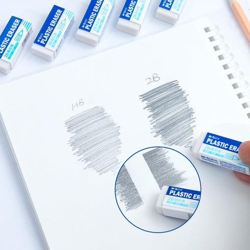 M&G 12 Pack Small Rectangular Erasers - Rubber Erasers for Kids, Pencils, School Students, Office Drawing