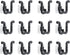 NUEAYMS 12pcs Slippers Rack Shoe Holders Wall Organizer for Shoe Shelf Storage Hooks