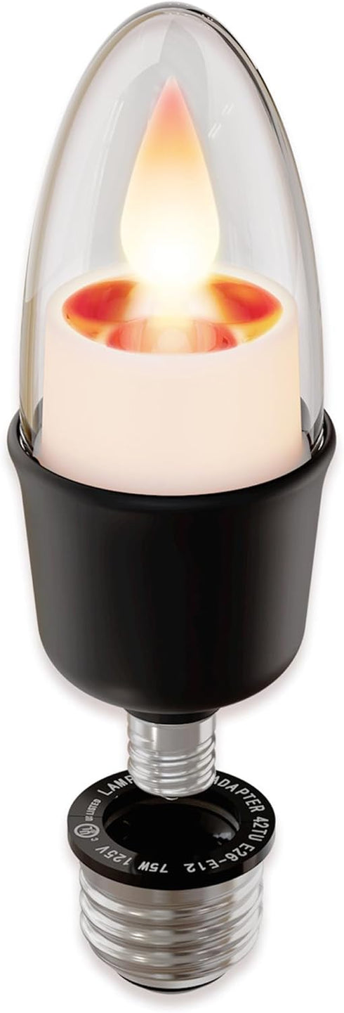 Velaflame Lightbulb Bulb) Smart Flameless Candle (Black