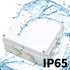 MAKERELE IP65 Waterproof Dustproof Electrical Junction Box, ABS Plastic Electronics Enclosure, White, 5.9 5.9