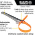 Klein Tools S12HB Strap Wrench, Adjustable Grip-It, 12-Inch Handle