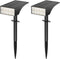 IPEROT Solar Lights Outdoor Waterproof Ip68,2pack 4 Lighting Modes Solar Spot Lights Outdoor