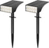 IPEROT Solar Lights Outdoor Waterproof Ip68,2pack 4 Lighting Modes Solar Spot Lights Outdoor