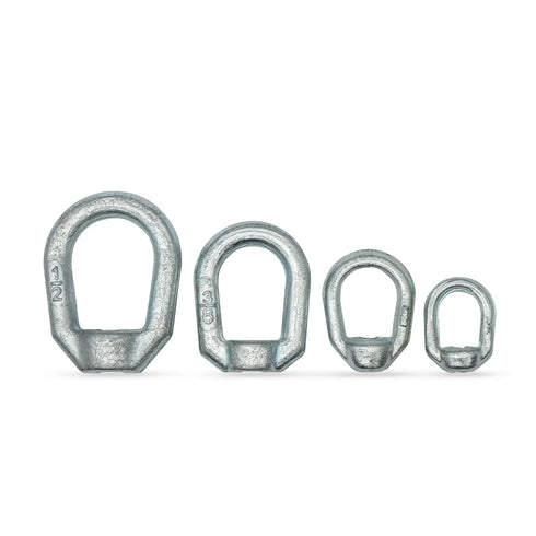 Aiwaiufu 1/2"-13 Heavy Duty Thread Lifting Bail Type Eye Nut, UNC Standard Ring Shape Lifting Eye Nuts (4 Packs)