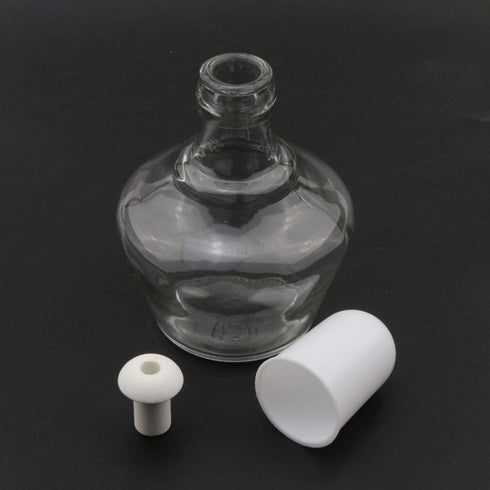 150ml Alcohol Burner Lamp Glass Lab Bunsen Burners for Lab Equipment Heating with 5 Replacement Wicks and 3 Funnel