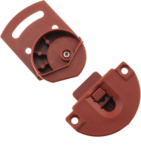2Pairs Old-fashioned Wardrobe Sliding Door Roller Gear Track Panel Internal Kit, Furniture Sliding Door Accessories