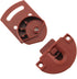 2Pairs Old-fashioned Wardrobe Sliding Door Roller Gear Track Panel Internal Kit, Furniture Sliding Door Accessories