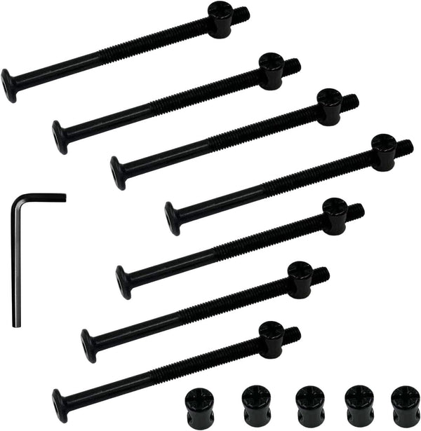 Socell M6x100mm 15pcs Bunk Bed Bolts,Hex Drive Socket Cap Furniture Barrel Screws Bolt