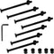 Socell M6x100mm 15pcs Bunk Bed Bolts,Hex Drive Socket Cap Furniture Barrel Screws Bolt