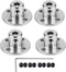 4Pcs 5mm Flange Coupling Connector, Rigid Guide Model Coupler Accessory, Shaft Axis Fittings for DIY RC Motors
