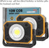 sunzone Mode(2 Pack) Rechargeable LED Work Light,Portable Flood Light with Magnetic Base,Super Bright Waterproof Job