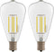 Dream Lighting LED Edison Bulb, 3W, 150 Lumens, Neutral White 3500K, Vintage Replace Globe, Pack of 2