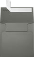 LUXPaper Square Invitation Envelopes, Peel & Press, 4" x 4", Smoke Gray, 50 Qty, 80lb. Text
