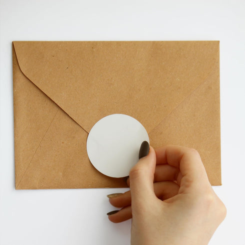 Hybsk White Color Coding Dot Labels, Round Semi Gloss Paper Stickers, 2 inch Adhesive Label
