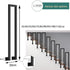 PAUANI Rod(L-35CM) Stair Handrails Railing Kit - Balusters Indoor/Outdoor, L/U Type Wrought Iron Stair Handrail