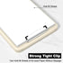 Hongri Clipboard with Storage, Heavy Duty Foldable Nursing Clipboards for Office School Supplies, Khaki Clip Board Case