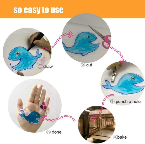 Shrink Plastic Sheets, 25 Pieces, 20 X 14.5cm