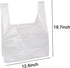 KYHYFJMD 100 Pack 12.6'' 6.5" 19.7" Plastic Bags x x White T-shirt Bag for Grocery Shopping Home Supermarket
