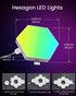 (8-Pack) NIUCOO Hexagon LED Lights Wall Panels, Smart RGB Gaming Lights with APP & Music Sync, DIY Modular Hex Tiles