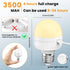 2Packs E26 Bulbs 10W 900LM Bulb 3500mAh, Rechargeable Magnetic Light with Remote and Hook, Battery operated Emergency
